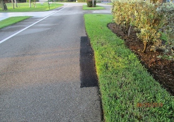 D&G returned and completed the additional repairs in front of 170 & 182 Newport Drive. Picture #2.